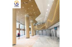China Weaterherproof Aluminum Railing 3d Wood Grain Fluted Exterior Aluminium Wall Cladding supplier