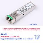 1.25G LC Port Gigabit Fiber Transceiver Compatible With Cisco DWDM-SFP-155.75-80K for sale