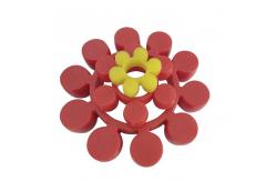 China Ml Plum Flexible Jaw Coupling Elastic Rubber Spider Flower For Motor supplier