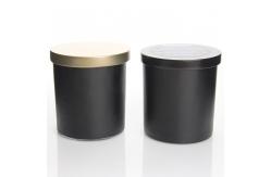 China High Quality 80Cm*90mm Rectangle Gift Glass Wax Jar With Aluminum Lid supplier