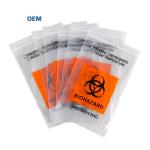 Free Sample Biohazard Specimen Bag Medical Specimen Zip Lock Transport Bag For Lab Hospital for sale