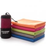 Double Sided Sports Beach Towel , Microfiber Sports Towel Two Layers High Density for sale