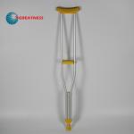 Multi Size Adjustable Aluminum Axillary Crutch Matte Finish for sale