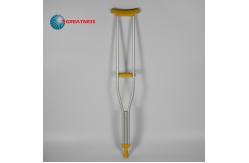 China Multi Size Adjustable Aluminum Axillary Crutch Matte Finish supplier
