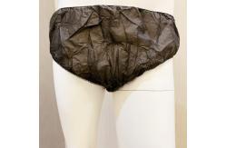 China 36gsm Black PP Nonwoven Underwear Unisex Disposable Triangle Shaped Soft supplier