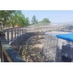 AISI316 Woven Type Stainless Steel Zoo Mesh / Metal Animal Enclosure Fencing for sale