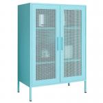 Steel Mesh Door Dining Room Storage Cupboard Half Height Storage Lcoker for sale