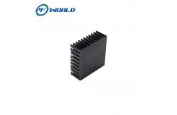 China Precision CNC Machined Aluminum Radiator Parts Black supplier