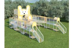 China Exercise Fun Plastic Childrens Climbing Frames Outdoor Playground Equipment Slide supplier