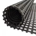 80-80KN/M Polyester Biaxial Geogrid For Embankment Construction Erosion Control