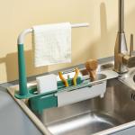 Telescopic Sink Storage Rack Adjustable Telescopic 2 In 1 Sink