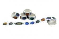 China Multi Color Planet Patterns Washi Paper Stickers supplier