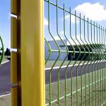 Triangular V Mesh Security Fence PVC Coated 3D Curved Wire Mesh Garden Fence for sale