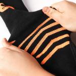 Thick Electric Thermal Heated Socks Rechargeable Heated Socks Black with Good Elasticity