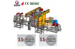 China Automatic Shuttle Rotomolding Machine with PLC Control supplier