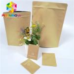 Printed Paper Packaging Stand up  bags with bottom pouch for food for sale