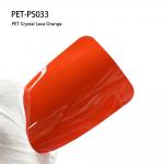 PET Crystal Lava Orange Vinyl Car Wrap Car PPF Film Body Sticker for sale