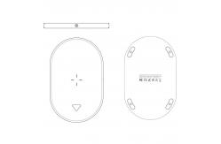 China Black White 70 CRI Multifunctional Wireless Charger 15W With Night Light supplier