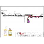 Turntable Feeding Bottle Filling Line High Accuracy For Shower Gel Body Cream for sale
