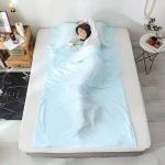 Anti - Bacteria Sleeping Bag Inner Sheet Environmental Protection For Adults for sale