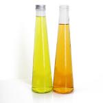 Elegant 250ml Conical Glass Juice Container Personalized Features Quality Glass Bottles