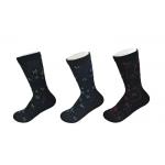 Eco - Friendly Black Diabetic Friendly Socks With Anti - Bacterial Materials for sale