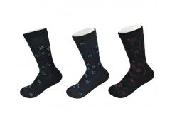 China Eco - Friendly Black Diabetic Friendly Socks With Anti - Bacterial Materials supplier