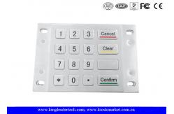 China Dust Proof Usb Numeric Keypad , Metal Keypad With 4x4 Matrix and Flush Keys supplier