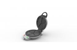 China 1000W Heart Shaped grill and Waffle Maker With Temperature Control Knob supplier