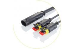 China Customized Male Waterproof Connector Overmolded Superseal Cables supplier