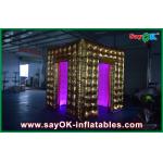 Event Booth Displays Inflatable Paint Photobooth Tent Photobooth Modern Lighting Frame 2.4 X 2.4 X 2.5m for sale