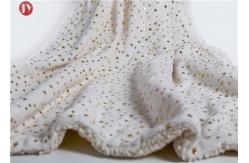 China Silver Plating Flannel Polyester Fleece Blanket Reversible Plush Throw Fluffy Soft Bed supplier