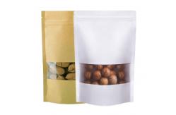 China Resealable 28g CPP Kraft k Paper Bag Eight Side Sealing With Window supplier