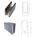 Deck Outdoor Glass Railing U Channel Aluminum For Balcony Fence for sale