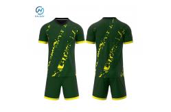 China 2024 Sublimation Football Jersey Custom Pattern Training Uniform Suit for Adults supplier