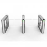 RFID Optical Face Recognition Pedestrian Swing Turnstile For Hotel for sale