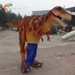 4.5m Animatronic Dinosaur Costume Animatronic Raptor Costume For Park Celebrating for sale