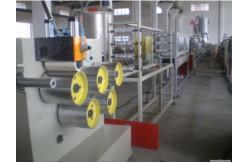 China Single Screw PET PP Strapping Band Machine , Double Output PET Strap Band Machinery supplier