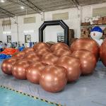 Hanging PVC Sealed Inflatable Big Mirror Ball Shiny Inflatable Mirror Sphere For Event Decoration for sale