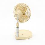Retractable 8 Inch Portable Foldable Fan USB 10000mAh Desktop Folding Fan With LED Light for sale