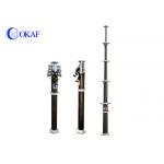Self Locking FCC 20ft Aluminum T6 Pneumatic Telescopic Mast for sale
