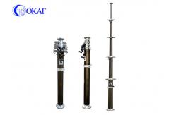 China Self Locking FCC 20ft Aluminum T6 Pneumatic Telescopic Mast supplier