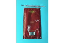China Portable Red Moisturizing Zipper Cigar Bag With Transparent Window supplier