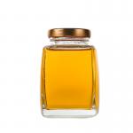 Thick Glass Storage Jars With Lids , Empty Square Glass Containers Easy To Clean for sale