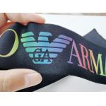 Spandex / Nylon 3CM Black Elastic Band With Customized Colorful Logo for sale