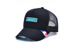 China Lightweight Men 6 Panel Trucker Cap With Woven Label supplier