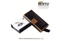 China Private label empty eyelash packaging drawer boxes with window supplier