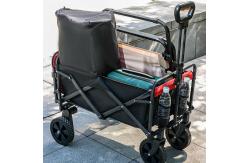 China Remote Control Electric Folding Wagon Outdoor Push Pull Cart 230L supplier