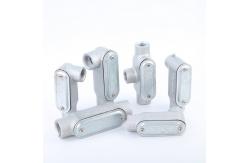 China Electro Galvanised EMT Compression Connector Raintight Steel Material supplier