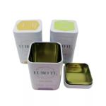 Mini Metal Tea Tin Boxes Packaging 0.23mm thickness Customized for sale